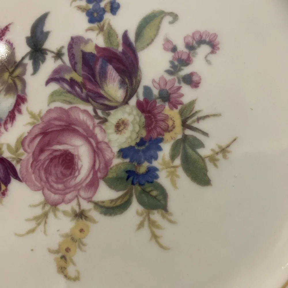 Castleton China Manor Gold Trim Dinner Plate 9